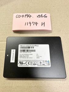 SD0194【中古動作品】SAMSUNG 内蔵 SSD 256GB /SATA 2.5インチ動作確認済み 使用時間11974H