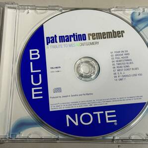 美品CD】remember/a tribute to wes montgomery/pat martino/リメンバー：トリビュート・トゥ・ウェス・モンゴメリー/パット・マルティーノの画像3