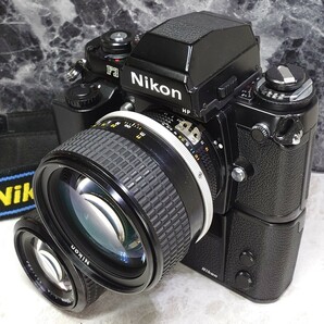 【終活】 Nikon F3 HP 美品＋Ai-s NIKKOR 85mm f1.4 シンデレラポートレート＋Ai 50mm f1.4＋モータードライブMD-4 各動作良好 光学連写OKの画像3