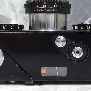 【終活収集品整理】 Rollei 35S 黒 Sonnar 40mm f2.8 HFTコーティング搭載モデル 各動作良好 スローOK 露出計メーターOK 手のひらサイズ の画像4