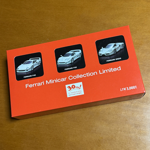 Ferrari Minicar Collection Limited 京商 サークルKサンクス 30周年記念限定 1/64 FERRARI F40 F50 ENZO White セット ホワイト