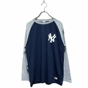 ●タグ付き未使用品● 当時販売価格¥2900+tax Major league baseball ニューヨークヤンキース ラグランスリーブTシャツ size160【2010】