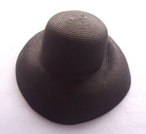 # соломинка шляпа # черный ( женский ) размер 54-60cm#