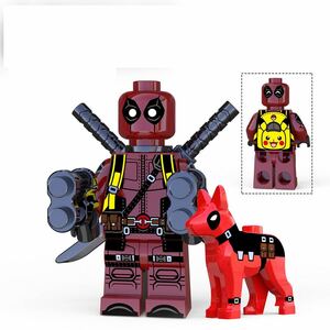 1体 マーベル アベンジャーズ　デッドプール　ミニフィグ LEGO 互換 ミニフィギュア L 4