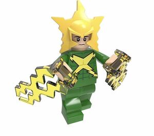 1体 エレクトロ マーベル アベンジャーズ　ブロックミニフィグ LEGO レゴ　互換 ミニフィギュア j