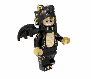 1体 ブラック　ドラゴン　ミニフィグ LEGO 互換 ミニフィギュア lx 3