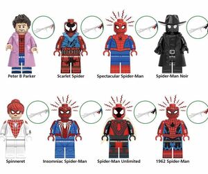 即納 8体セット スパイダーマン　マーベル アベンジャーズ　ブロック ミニフィグ レゴ LEGO 互換 ミニフィギュア　eo