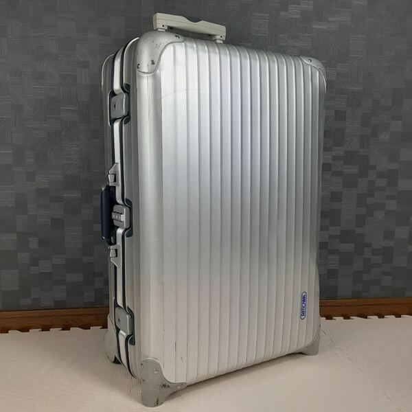 廃盤【人気モデル】青ロゴ RIMOWA リモワ SilverIntegral シルバーインテグラル 63L 2輪 JumboTrolley ジャンボトローリー アルミ キャリー