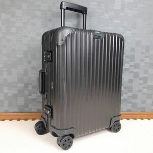 【美品】RIMOWA リモワ TOPAS トパーズ STEALTH ステルス 45L 4輪 TSAロック ブラック 黒 オリジナル キャビンプラス アルミ スーツケース