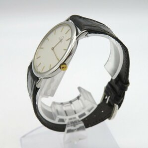 1円◆稼働◆ オメガ デヴィル シルバー クオーツ ユニセックス 腕時計 K83203の画像3