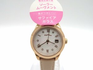 1円◆稼働◆ エンジェルハート ST26 スパークルタイム シェル シェル ソーラー レディース 腕時計 N290
