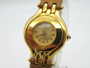 1円◆稼働◆ MCM ゴールド クオーツ レディース 腕時計 K81405