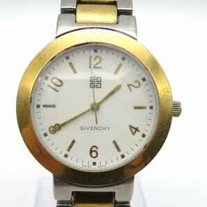 1円■ジャンク■ ジバンシー HV.16.IV ホワイト クオーツ メンズ 腕時計 N066の画像1