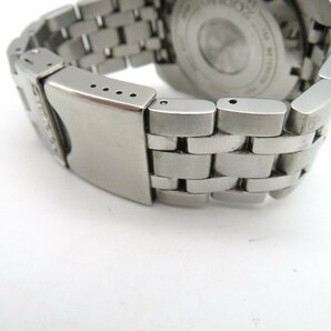 1円◆稼働◆ ゾディアック ZO-4500 ネイビー クオーツ メンズ 腕時計 N073の画像6