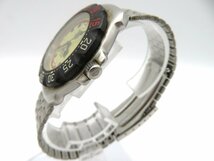 1円◆稼働◆ タグホイヤー WA1211 イエロー クオーツ ユニセックス 腕時計 K79404_画像2