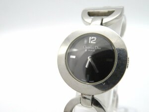 1円◆稼働◆ ディオール CW1650 ブラック クオーツ レディース 腕時計 K81001