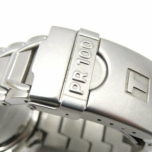 1円◆稼働◆ ティソ PR100 シルバー/ホワイト クオーツ メンズ 腕時計 L30502の画像4
