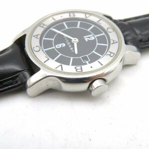 1円◆稼働◆ ブルガリ ST29S ソロテンポ ブラック クオーツ レディース 腕時計 N440の画像2