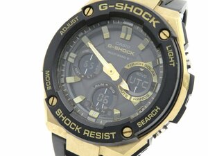 1円◆稼働◆ カシオ GST-W100G G-SHOCK ブラック ソーラー メンズ 腕時計 L25101