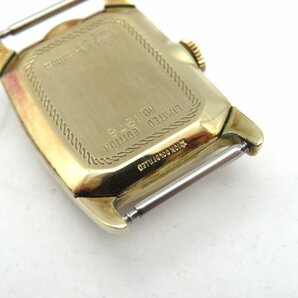 1円■ジャンク■ ハミルトン ゴールド 手巻き レディース 腕時計 L26407の画像6