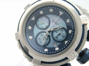 1円◆稼働◆ インヴィクター ゼウス シェル クオーツ メンズ 腕時計 L28609