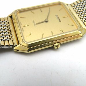 1円■ジャンク■ ラドー ゴールド クオーツ レディース 腕時計 L31211の画像2