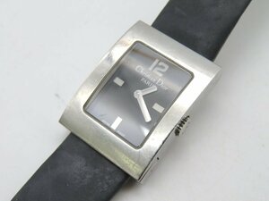 1円◆稼働◆ ディオール D78-109 ブラック クオーツ レディース 腕時計 L28502