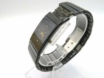 1円◆稼働◆ ラドー ジュビリー ブラック クオーツ レディース 腕時計 L31207_画像2