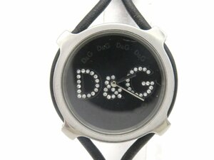 1 jpy * operation * D&G black quarts unisex wristwatch L938