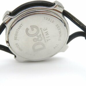1円◆稼働◆ D&G   黒 クオーツ ユニセックス 腕時計  L938の画像5