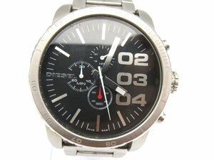 1円◆稼働◆ ディーゼル DZ-4209 黒 クオーツ メンズ 腕時計 L52207