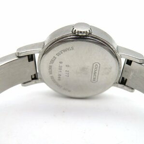 1円◆稼働◆ コーチ シェルホワイト クオーツ レディース 腕時計 L56009の画像6