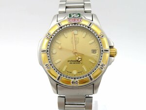 1 jpy * operation * TAG Heuer 995.413 Pro feshonaru champagne quarts unisex wristwatch L52702