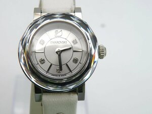 1 jpy * operation * Swarovski 999966 new goods . close silver quarts lady's wristwatch N827