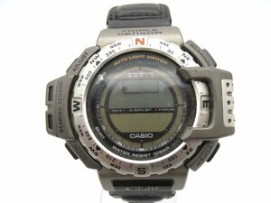 1円■ジャンク■ カシオ PRT-400 プロトレック シルバー クオーツ メンズ 腕時計 L56303
