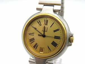 1円◆稼働◆ ダンヒル ゴールド クオーツ ユニセックス 腕時計 L56006