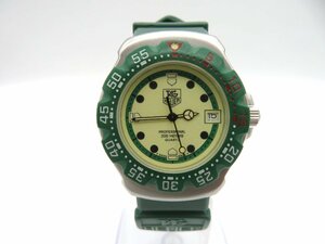 1円◆稼働◆ タグホイヤー 372.513 プロフェッショナル 緑 クオーツ ユニセックス 腕時計 L56601
