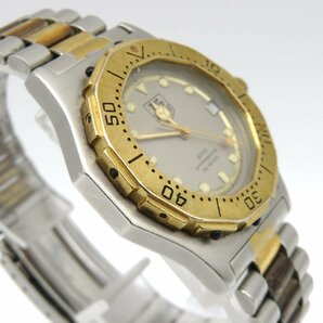 1円■ジャンク■ タグホイヤー 934.213 プロフェショナル シルバー クオーツ ユニセックス 腕時計 コマ L52803の画像3