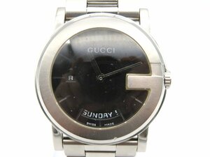 1 иен * работа * Gucci 101M черный кварц мужские наручные часы M13805