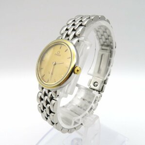 1円◆稼働◆ オメガ デヴィル ゴールド クオーツ レディース 腕時計 M16003の画像2