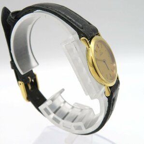 1円◆稼働◆ オメガ デヴィル ゴールド クオーツ レディース 腕時計 M13202の画像3