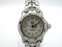 1円■ジャンク■ タグホイヤー WG1412-0 ホワイト クオーツ レディース 腕時計 M14903_画像1