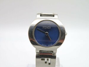 1円◆稼働◆ フェンディ 3050L 青 クオーツ レディース 腕時計 Ｍ17202
