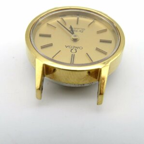 1円■ジャンク■ オメガ デヴィル ゴールド クオーツ レディース 腕時計 M13602の画像5