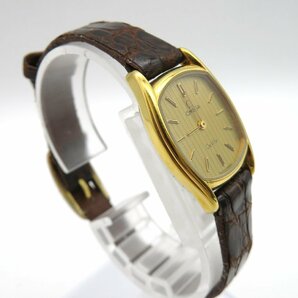 1円◆稼働◆ オメガ デヴィル ゴールド クオーツ レディース 腕時計 M13203の画像3