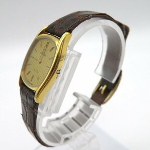 1円◆稼働◆ オメガ デヴィル ゴールド クオーツ レディース 腕時計 M13203の画像2