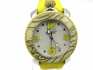 1 иен * работа * GaGa Milano 7020 ракушка серебряный кварц мужские наручные часы M14003