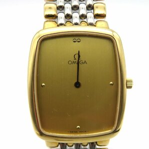 1円■ジャンク■ オメガ デヴィル シャンパン クオーツ レディース 腕時計 M13507の画像1