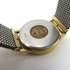 1円◆稼働◆ オメガ デヴィル ゴールド クオーツ ユニセックス 腕時計 M15501の画像6