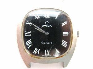 1円◆稼働◆ オメガ ジュネーヴ ブラック 手巻き ユニセックス 腕時計 ベルト M13510